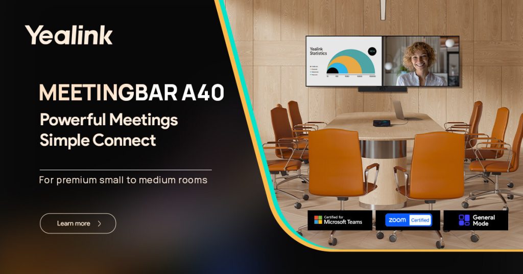 Yealink’s MeetingBar A40: New Hybrid Meeting Solution